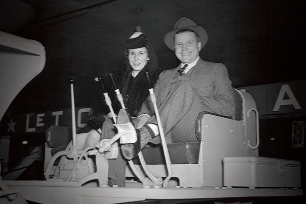 Peterson founder, Howard Peterson (right) with his wife Marion.